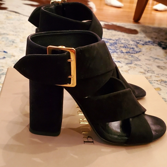 burberry block heel